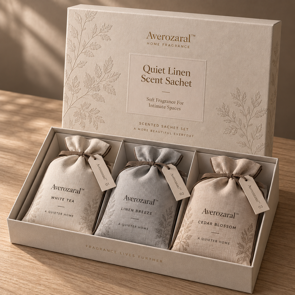 Averozaral™ Quiet Linen Scent Sachet