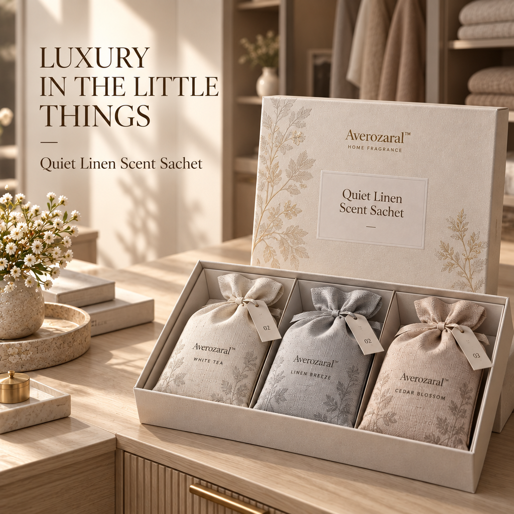 Averozaral™ Quiet Linen Scent Sachet
