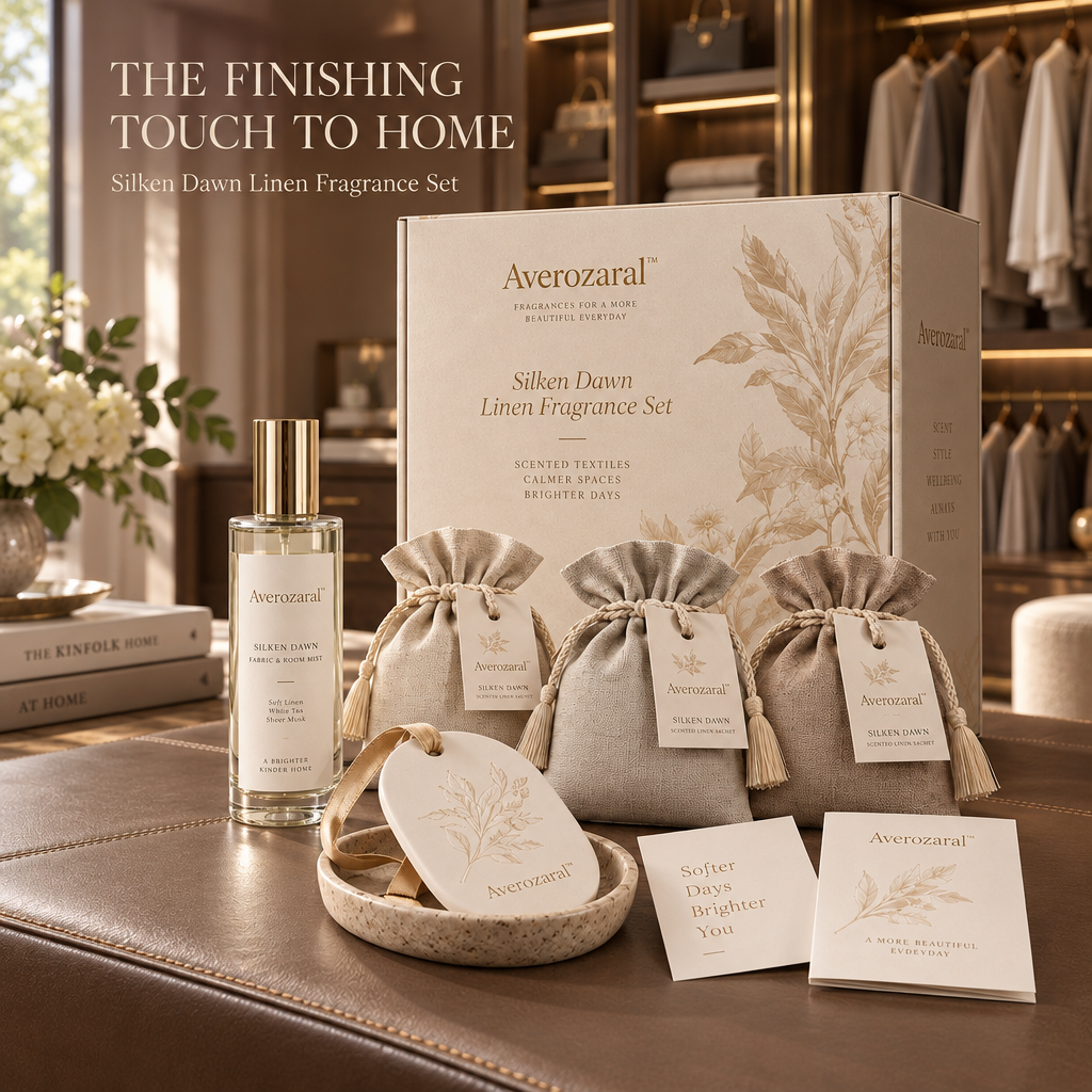 Averozaral™ Silken Dawn Linen Fragrance Set