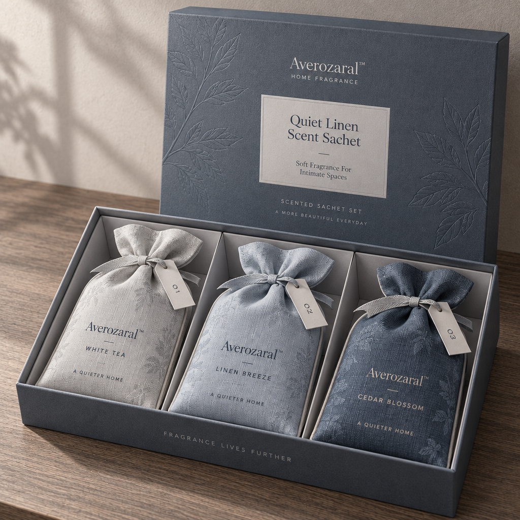 Averozaral™ Quiet Linen Scent Sachet