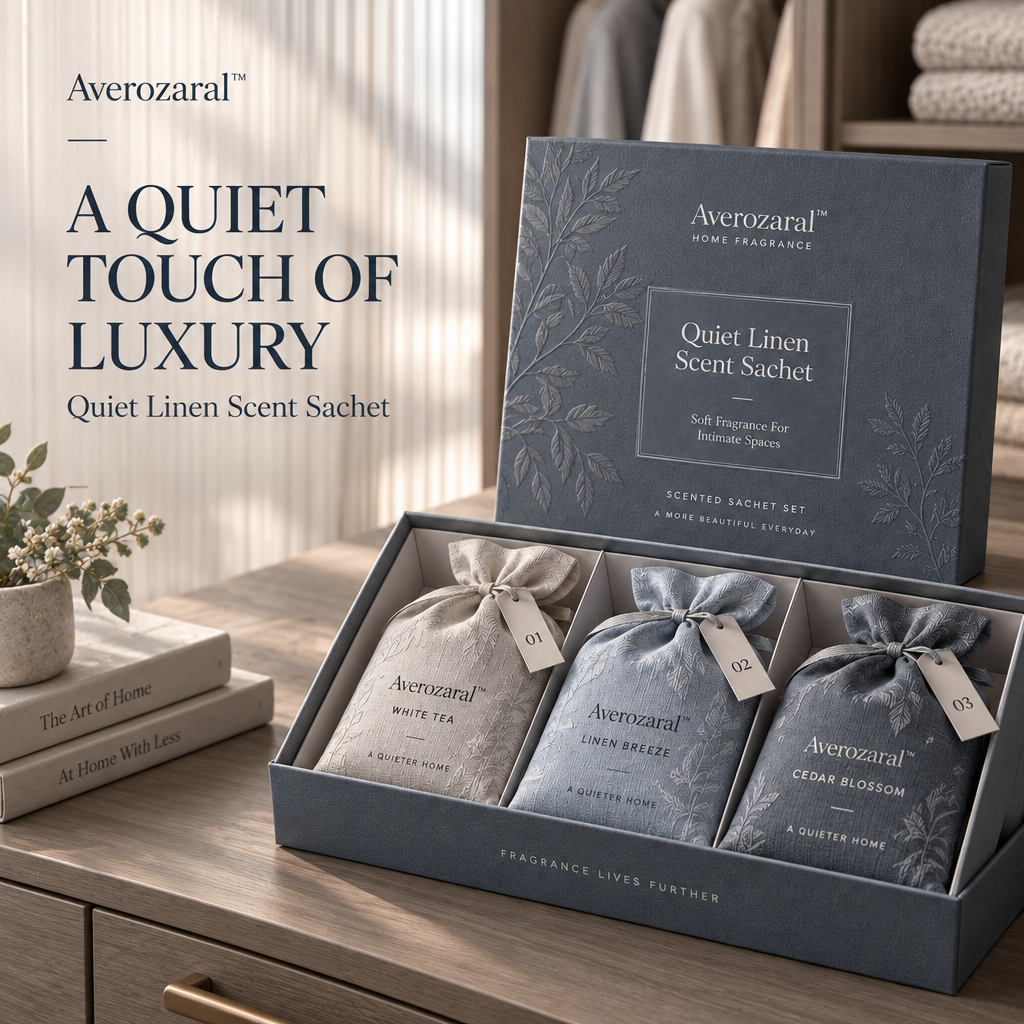 Averozaral™ Quiet Linen Scent Sachet