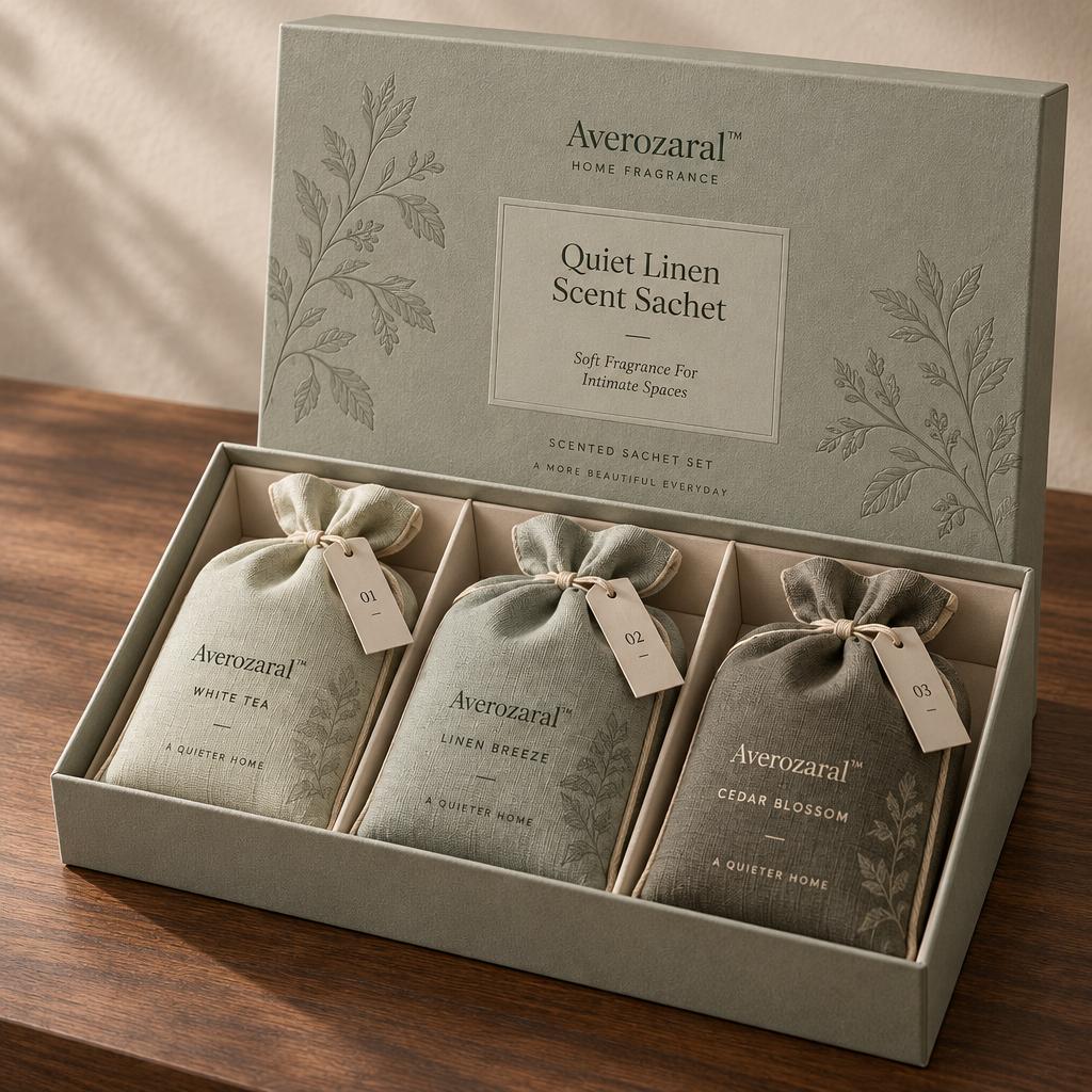 Averozaral™ Quiet Linen Scent Sachet