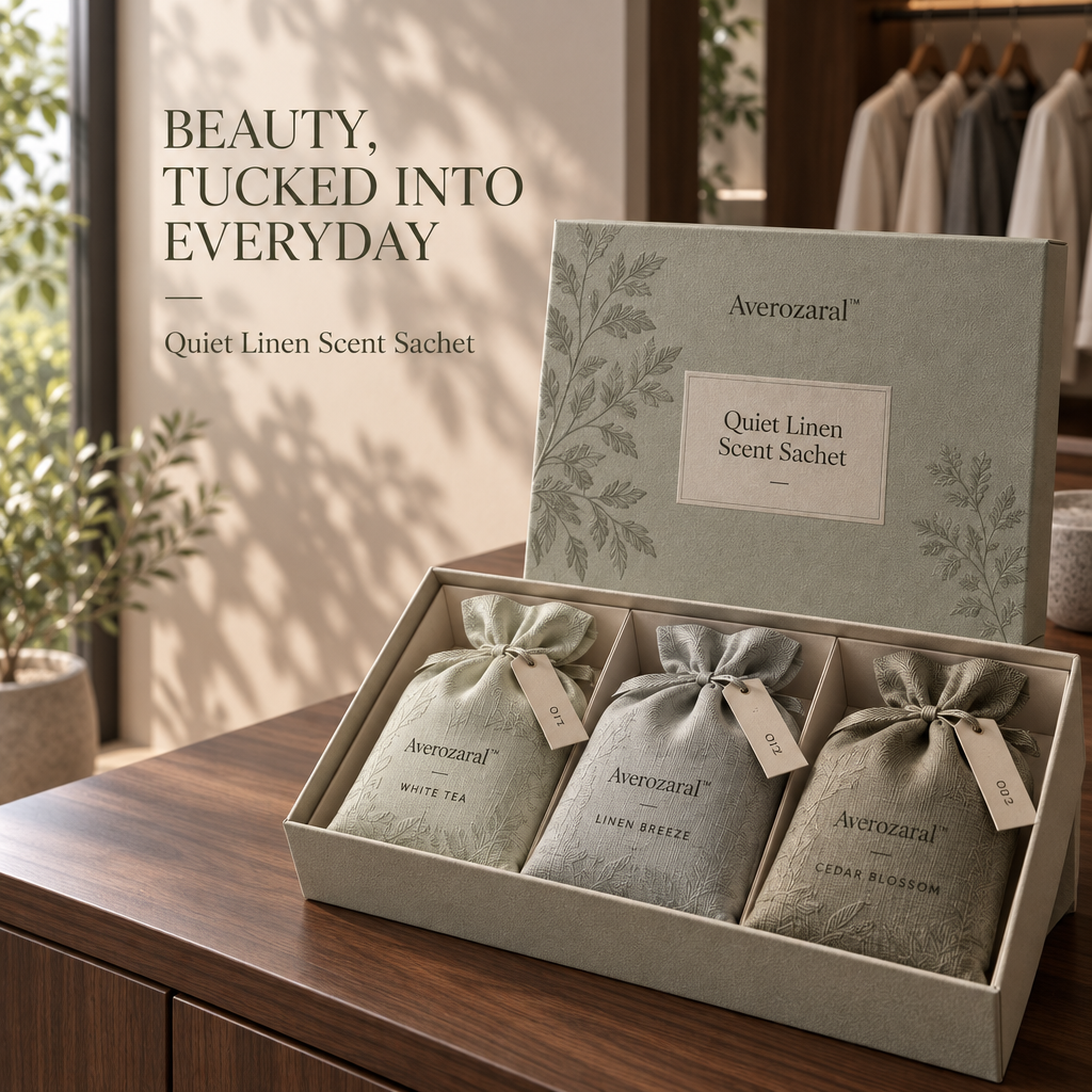 Averozaral™ Quiet Linen Scent Sachet