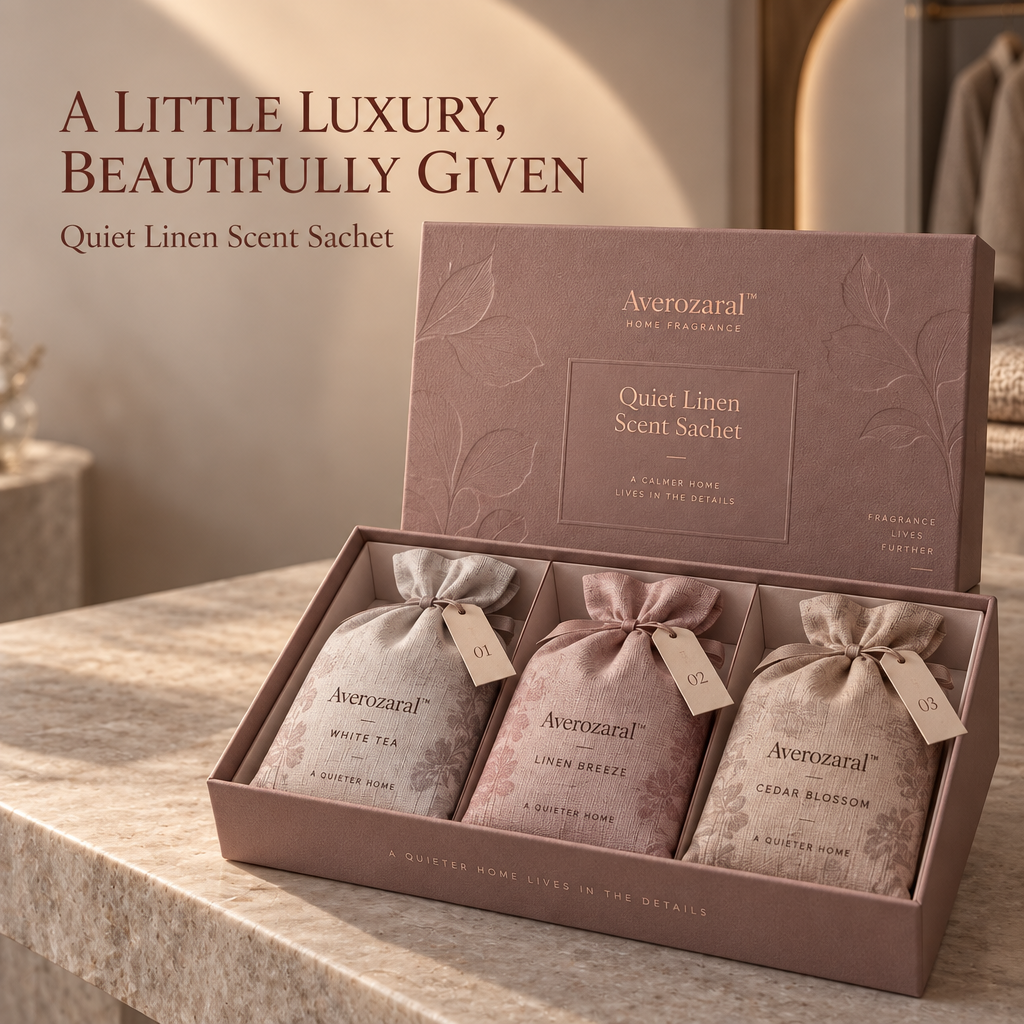 Averozaral™ Quiet Linen Scent Sachet