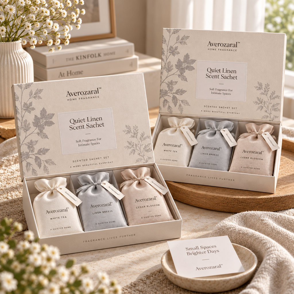 Averozaral™ Quiet Linen Scent Sachet